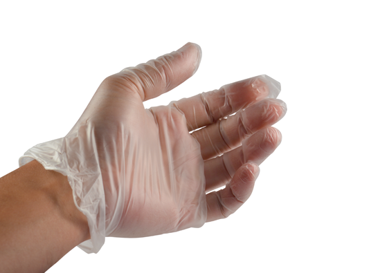 Clear Vinyl Exam Gloves 100pk