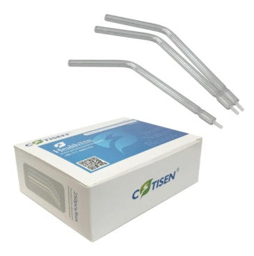 3in1 Air Water Syringe Tips AWT03 (250pcs) – Clear Plastic with White Core