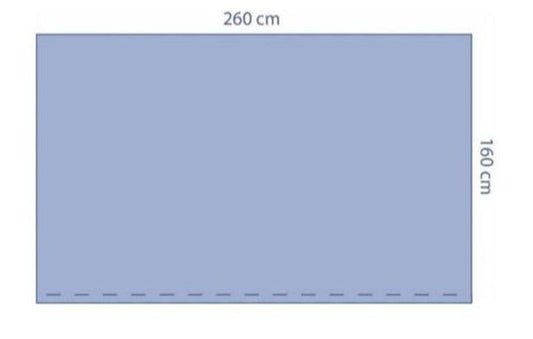 Plain Patient Drape – 160 × 175 cm (STERILE)