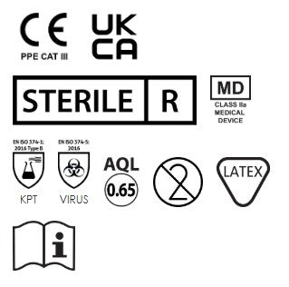 Sterile Latex Surgical Gloves (Box of 50 pairs)